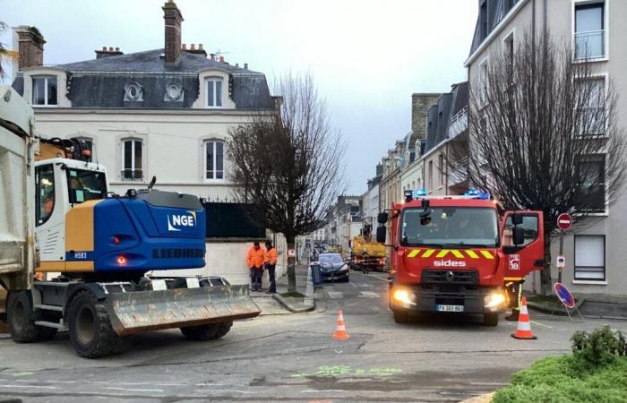 Une fuite de gaz est en cours dans ce quartier de Cherbourg