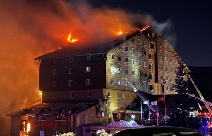 au moins 66 morts dans l’incendie d’un hôtel dans une station de ski