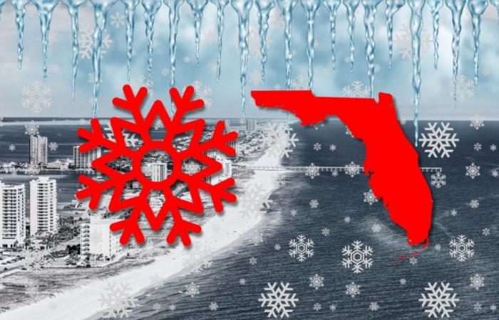 neige du Mexique à la Floride