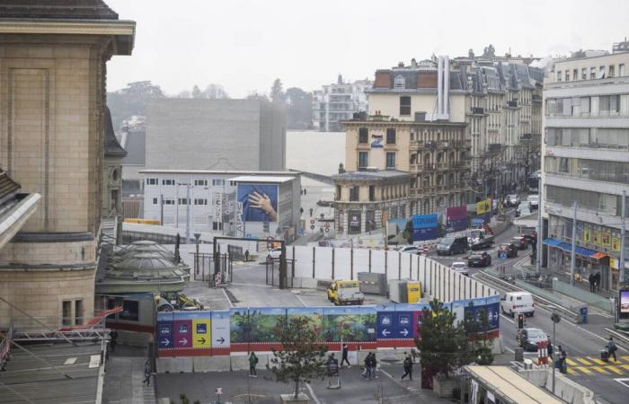 A Lausanne, l’avancée du chantier de la gare condamne définitivement le parking du Simplon