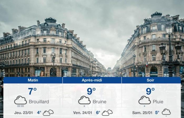 prévisions pour le mercredi 22 janvier 2025