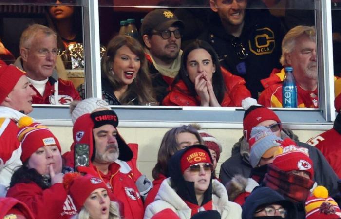 Taylor Swift et Caitlin Clark discutent lors du match de Travis Kelce… et exaspèrent un ancien commentateur de Fox Sports