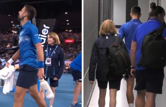 Novak Djokovic quitte le terrain avec un physio alors que les craintes de blessures augmentent lors du choc contre Carlos Alcaraz | Tennis