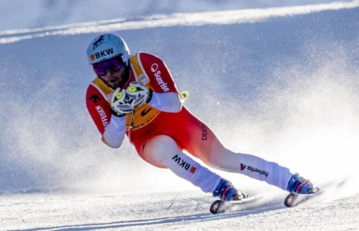 Alexis Monney a fait forte impression lors du premier entraînement de la descente de Kitzbühel. Les Fribourgeois ont signé le meilleur temps