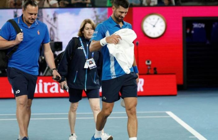 Open d’Australie – Touché à l’adducteur contre Calos Alcaraz, Novak Djokovic prend un temps mort médical – Tennis Vidéo