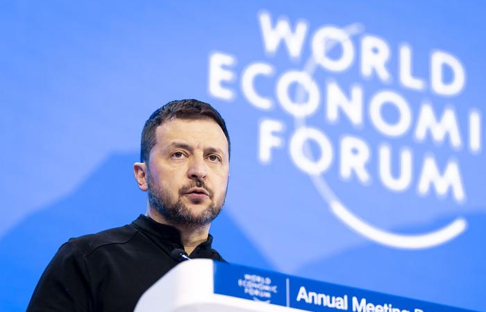 Volodymyr Zelensky arrive au Forum économique de Davos