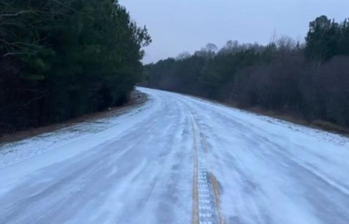 Fermetures de routes dans la région de la Nouvelle-Orléans en raison de la neige