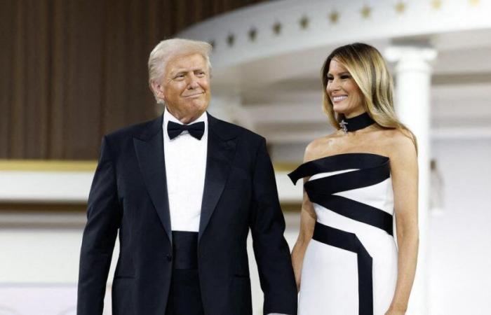 La tenue audacieuse de Melania Trump pour le bal d’investiture de Donald Trump