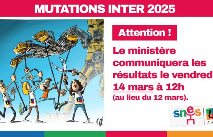 Inter 2025 : modification du calendrier