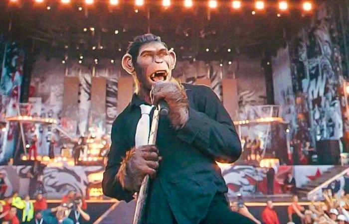 Robbie Williams s’est réincarné en singe