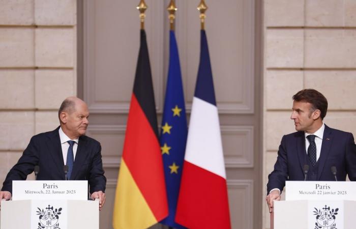 Macron et Scholz promettent une Europe « forte et unie » contre Trump