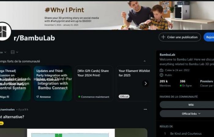 Une mise à jour de Bambu Lab divise la communauté 3D