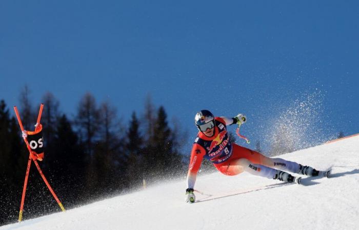 Franjo von Allmen se fait peur à Kitzbühel