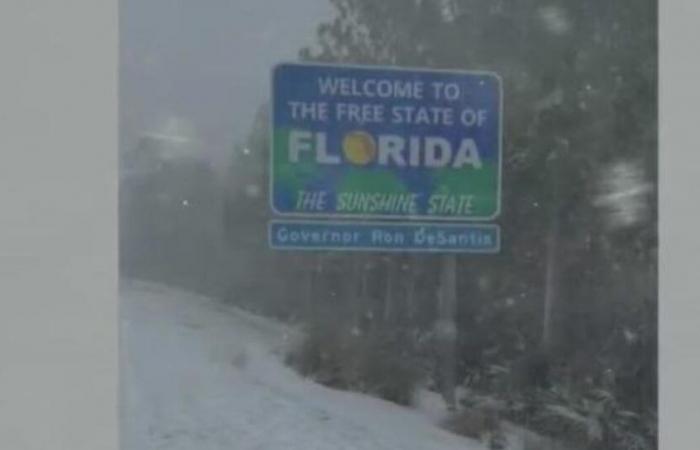 La tempête hivernale apporte un niveau de neige record dans certaines parties de la Floride