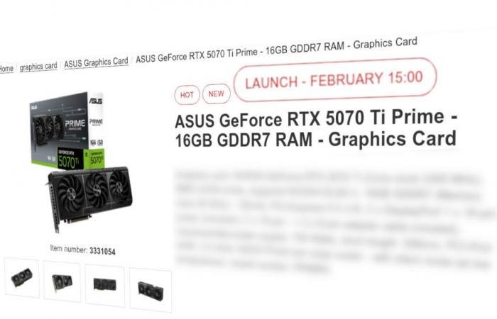 Le RTX 5070 Ti obtient une date de sortie provisoire suite à une nouvelle fuite d’un détaillant européen