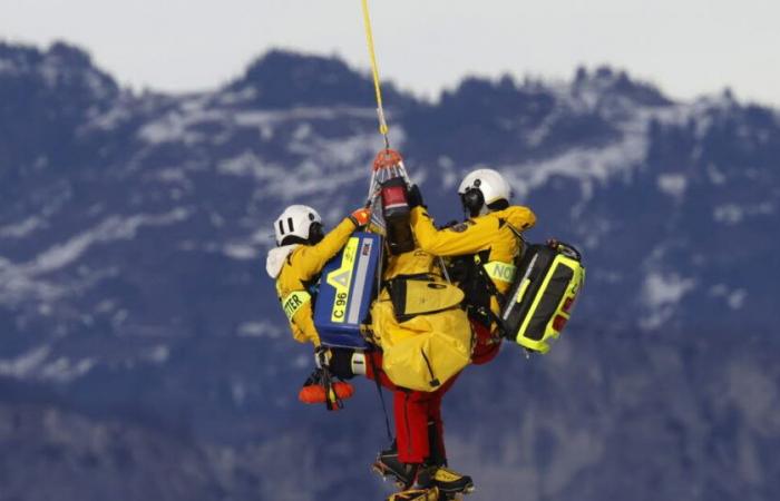 deux descendeurs blessés et hébergés pendant l’entraînement !