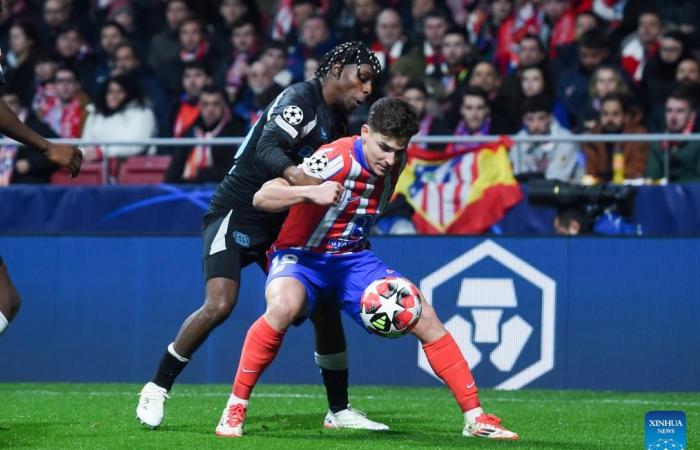 Atlético Madrid contre. Bayer Leverkusen-Xinhua