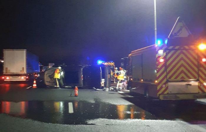 Accident spectaculaire sur l’autoroute A9 ce mercredi matin