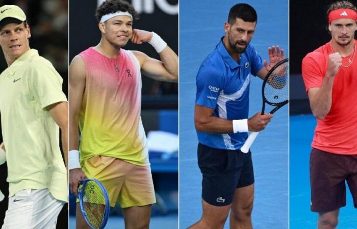 Open d’Australie, les demi-finales du tableau masculin