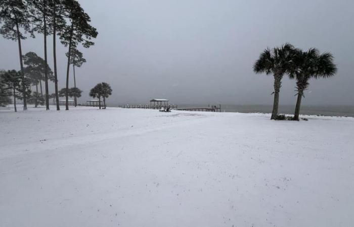 Une tempête hivernale historique entraîne des chutes de neige record en Floride