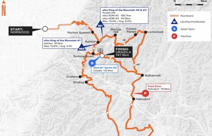 Tour Down Under 2025, étape 3, Norwood