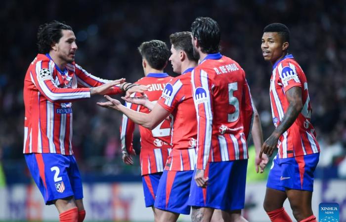 Atlético Madrid contre. Bayer Leverkusen-Xinhua