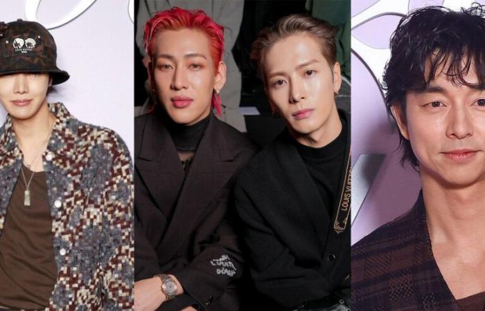 j-hope (BTS), BAMBAM et Jackson (GOT7) et Gong Yoo au défilé Louis Vuitton à la Fashion Week de Paris – K-GEN