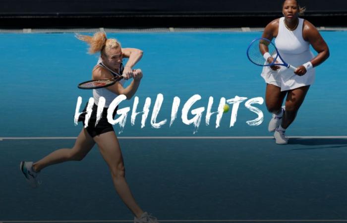 Siniakova / Townsend – Mladenovic / Zhang – Temps forts du match – Open d’Australie – Tennis Vidéo