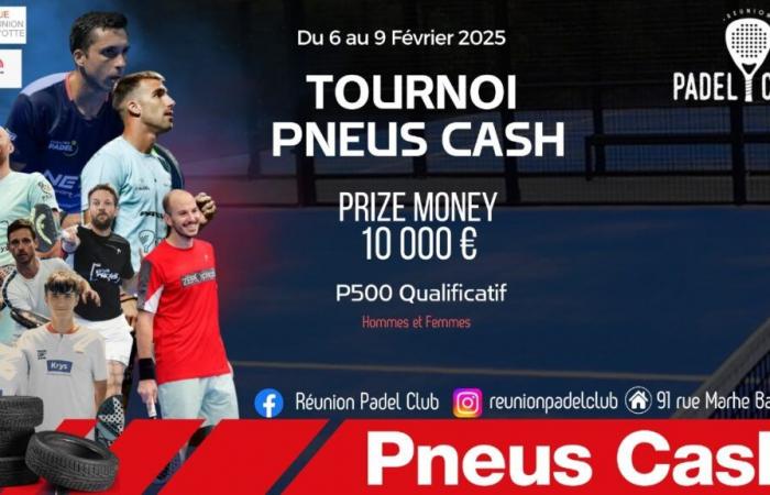 Le Réunion Padel Club revient avec le Tournoi Tire Cash à 10 000€