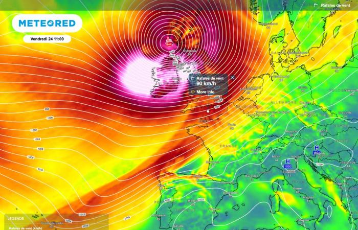 parfois avec une force semblable à celle d’un ouragan, cela concernera-t-il la France ?