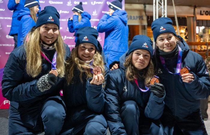 Ski de fond | « Un souvenir gravé à jamais dans nos mémoires » : Félicie Chappaz, Manon Favre Bonvin, Julie Marciniak et France Pignot racontent comment elles ont remporté le bronze au relais aux Jeux mondiaux universitaires de Turin | Magazine Nordique