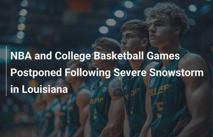 Les matchs de la NBA et de basket-ball universitaire reportés à la suite d’une tempête de neige historique en Louisiane