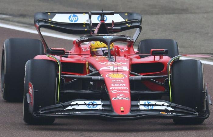 Lewis Hamilton, premiers tours chez Ferrari