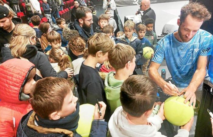 C’était la chasse aux autographes à l’open de tennis de Quimper