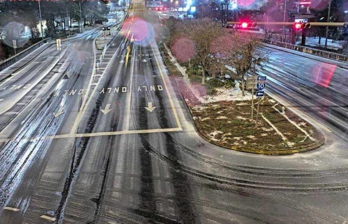 Accidents, barrages routiers et interdictions de voyager signalés à Big Bend, en Géorgie du Sud, au milieu d’une tempête hivernale