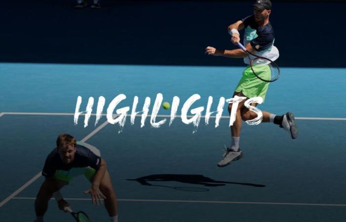 Cash / Glasspool – Krawietz / Puetz – Temps forts du match – Open d’Australie – Tennis Vidéo