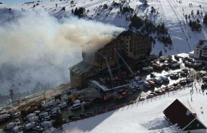 Ouverture d’une enquête après l’incendie meurtrier d’un hôtel dans une station de ski turque