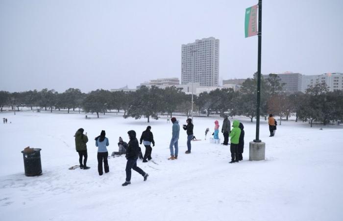 « Une fois par génération » : certaines parties de la région de Houston signalent jusqu’à 6 pouces de neige mardi – Houston Public Media