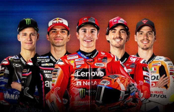 Cinq Champions du Monde MotoGP™ sur la grille en 2025