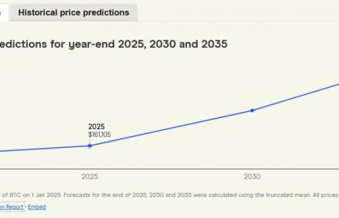 Les experts financiers prédisent le prix du Bitcoin pour fin 2025