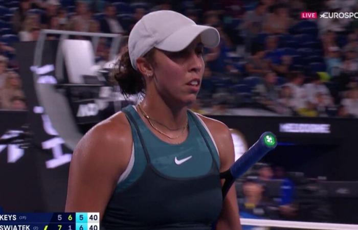 Open d’Australie | Un point à l’image du choc : la balle de match sauvée par Keys aux tripes face à Swiatek – Tennis Vidéo