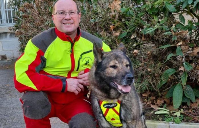 Gerko, le chien de feu, décoré par le Préfet