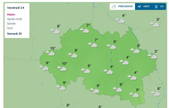 Allier (météo) – Quel temps fera-t-il le vendredi 24 janvier 2025 ?