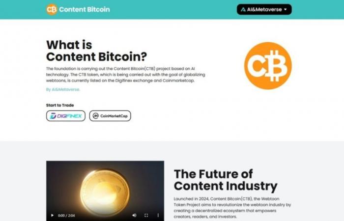 Content Bitcoin (CTB) arrive sur CoinGecko : l’IA et le Metaverse boostent l’écosystème blockchain !