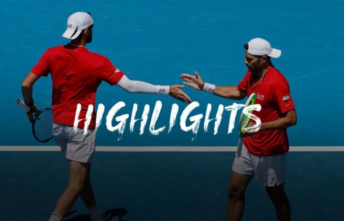 Goransson / Verbeek – Bolleli / Vavassori – Temps forts du match – Open d’Australie – Tennis Vidéo