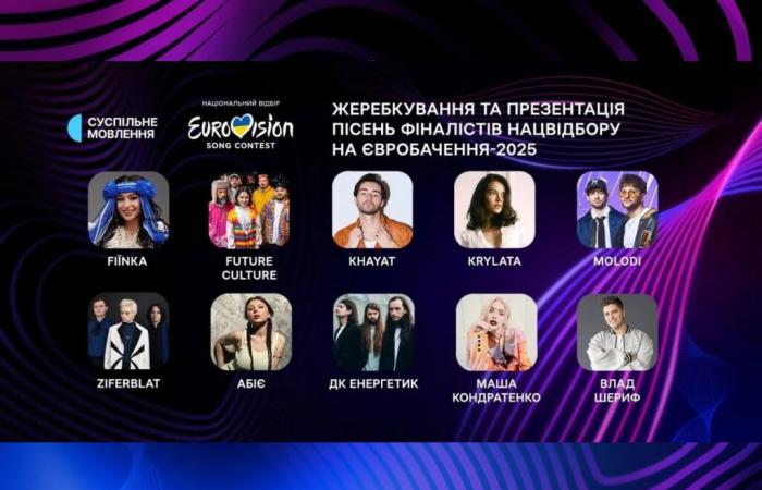 écoutez et notez les 10 chansons de « Vidbir 2025 »