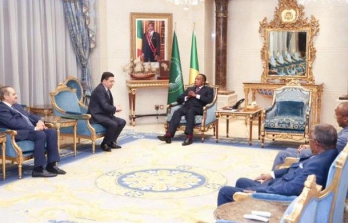 Nasser Bourita and Yassine Mansouri received by the Congolese president