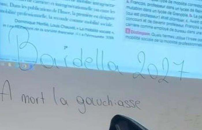 inscriptions racistes et sexuelles taguées dans les classes d’un lycée de Marseille