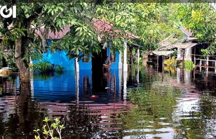 Les inondations ont inondé 400 maisons sur la côte de Beng Kayang Kalbar, coordination du BPBD pour une assistance logistique