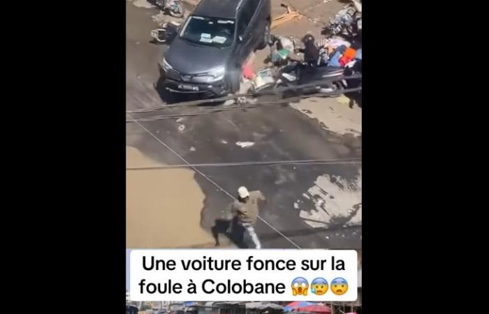 Un chauffeur se précipite sur la foule colobane et sème la panique (vidéo)